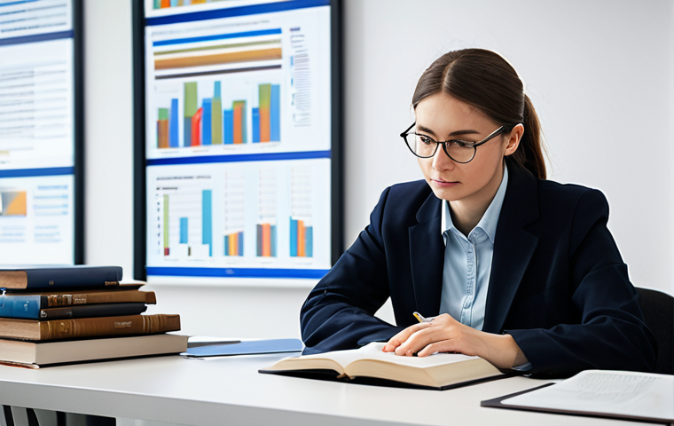 A focused individual, gender-neutral, in modest professional attire, deeply engaged in learning new concepts. They are sitting at a well-lit desk, surrounded by open books and digital displays showing complex data, symbolizing intellectual curiosity and personal growth. The background is a modern, clean study room with warm, ambient lighting, suggesting a calm and inspiring atmosphere. The subject exhibits a natural pose, concentrating intently, reflecting internal motivation and a dedication to self-improvement. They are fully clothed, appropriate attire, safe for work, perfect anatomy, correct proportions, well-formed hands, proper finger count, natural body proportions, professional photography, high quality, appropriate content, family-friendly.